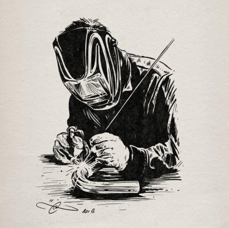 Сварщик эскиз