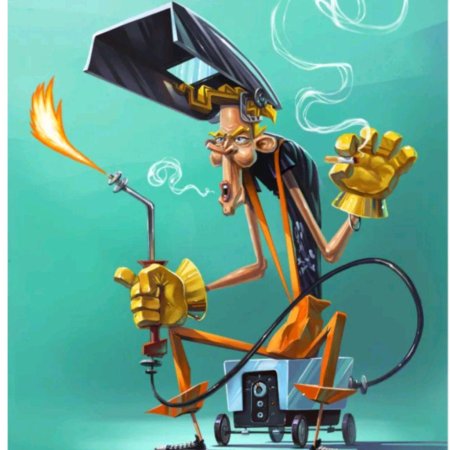 Сварщик карикатура