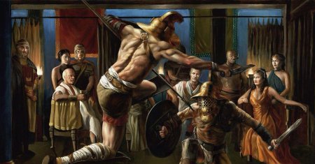 Гладиаторские бои в древнем риме