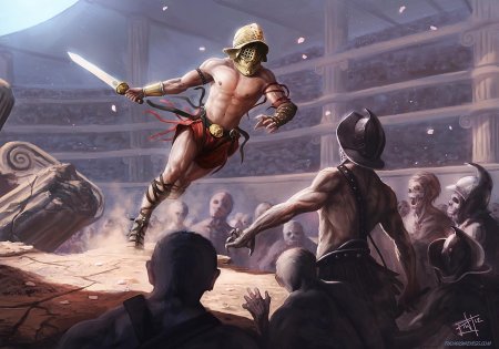 Гладиаторские бои в древнем риме