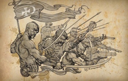 Казаки рисунки