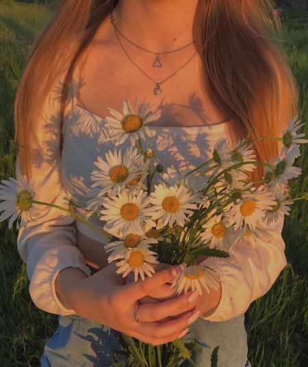 Девушка ромашка