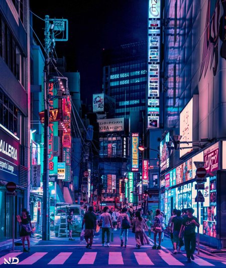 Сибуя токио неон