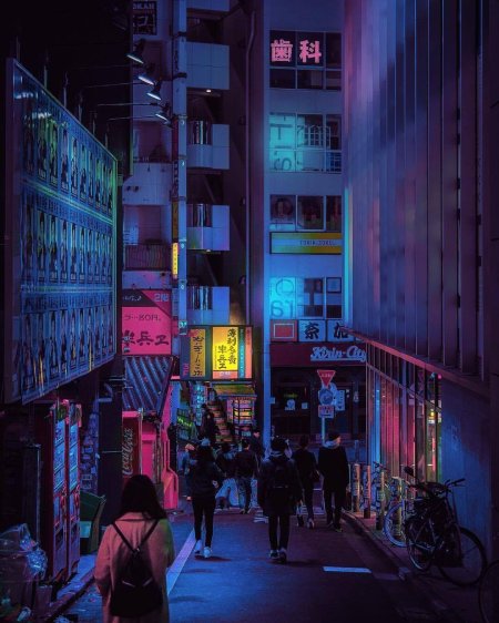 Сибуя токио неон