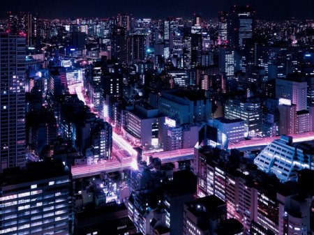 Город токио ночью