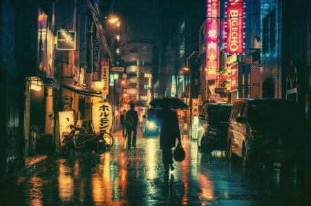 Rainy night in tokyo