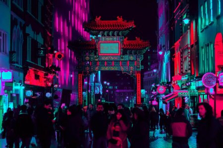 Чайна таун киберпанк