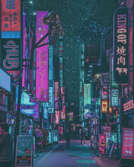 Cyberpunk токио anime