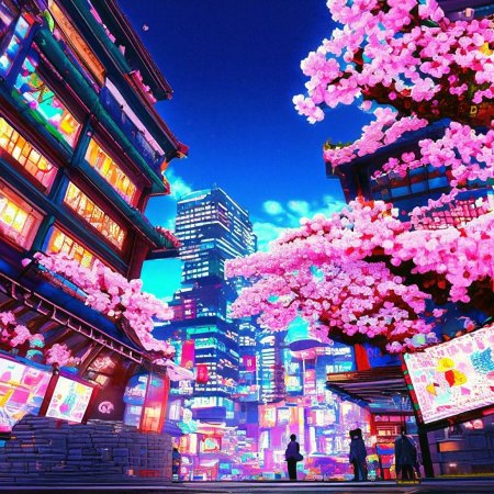 Пиксель арт город