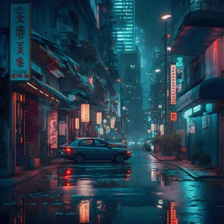 Cyberpunk night city