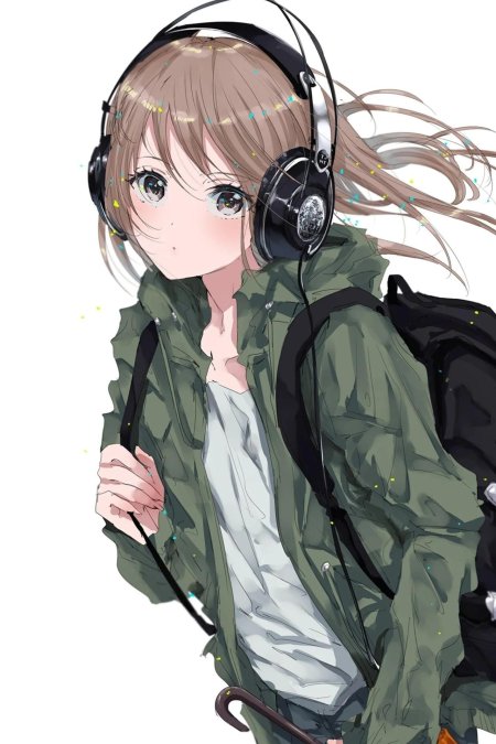 Красивая аниме девушка