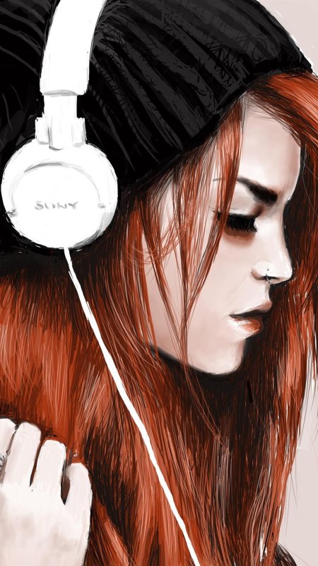 Рыжая девушка