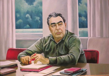 Илья глазунов портрет брежнева