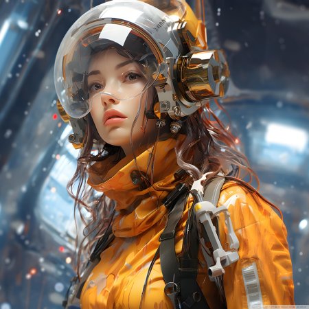 Девушка космонавт