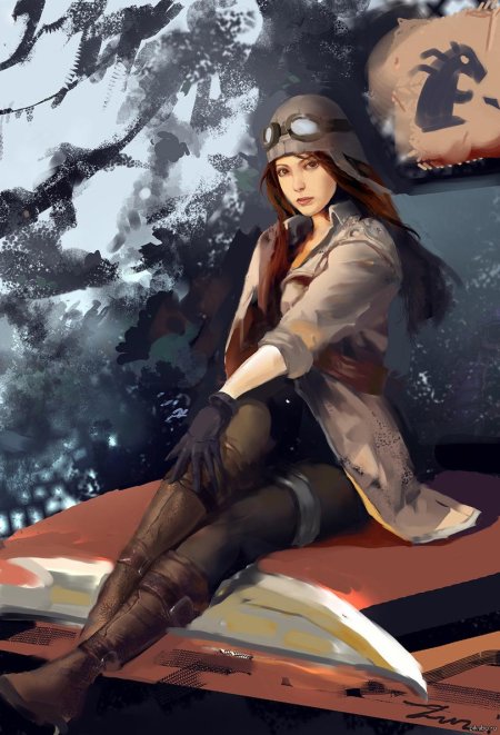 Девушки в военной форме арты