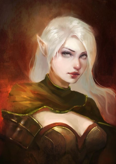 Эльфийка арт