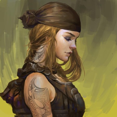 Воинственная девушка