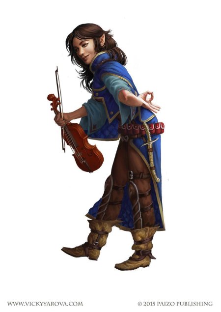 Полуэльф бард днд