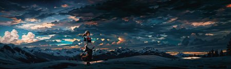 Пейзаж аниме