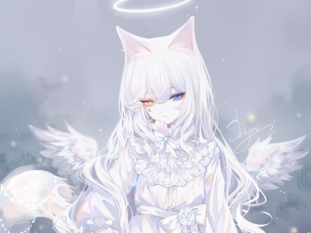 Белая аниме