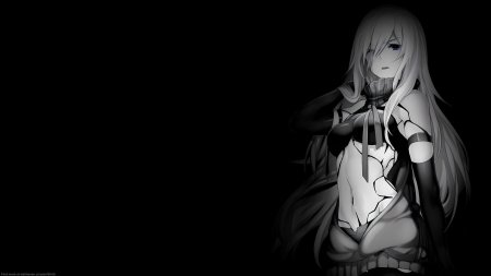 Аниме девушки на темном фоне