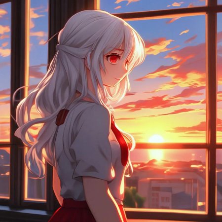 Девушка в аниме