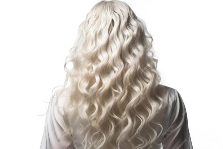 Кудрявые белые волосы