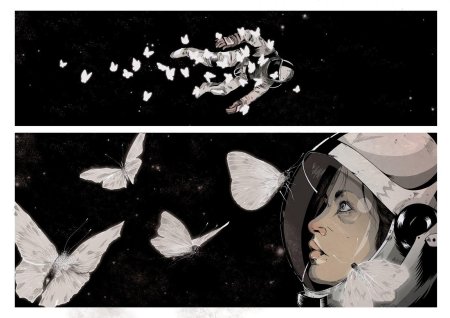 Девушка космонавт арт