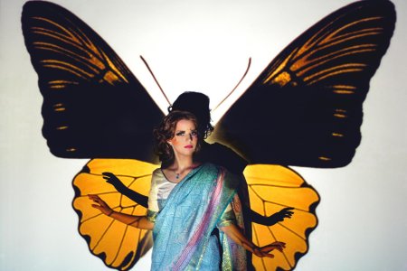 Съемка с бабочками