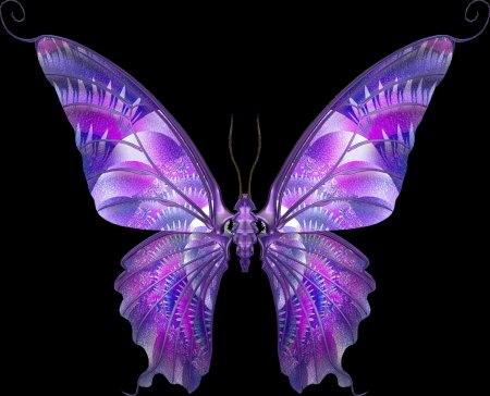 Бабочка фиолетовая