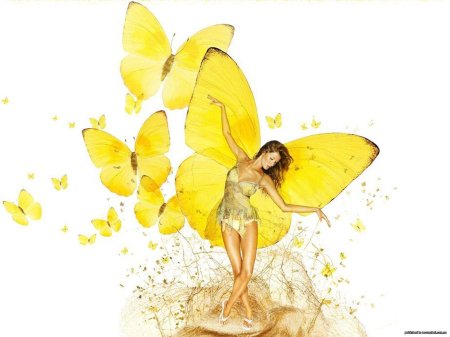 Желтая бабочка