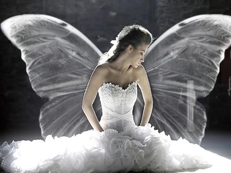 Женщина с крыльями