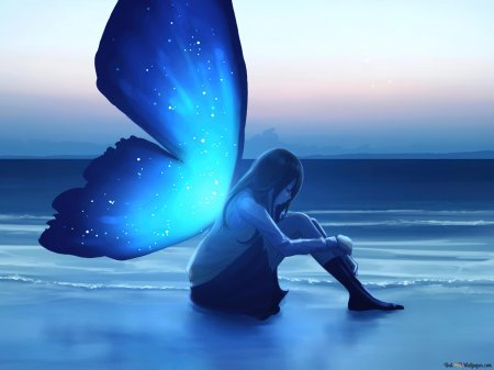 Девушка с крыльями бабочки