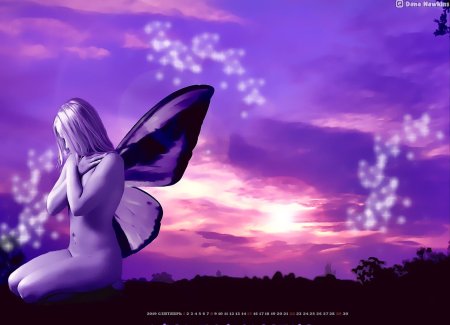 Девушка с крыльями бабочки