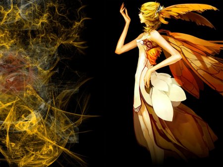 Девушка с крыльями бабочки