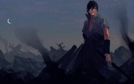 Саске учиха арт 4к