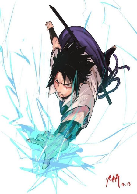 Саске учиха чидори