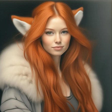 Девушка с лисой