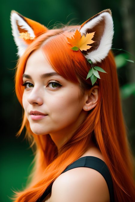 Девушка лисичка