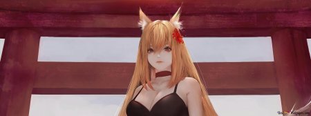 Аниме лиса девушка