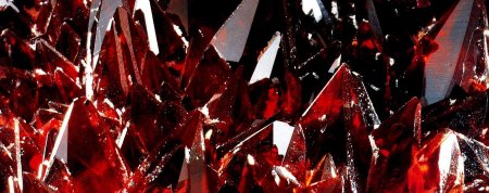 Красные кристаллы