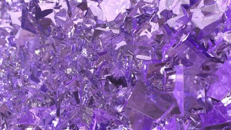 Фиолетовые кристаллы