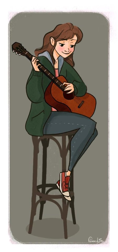 Девушка с укулеле