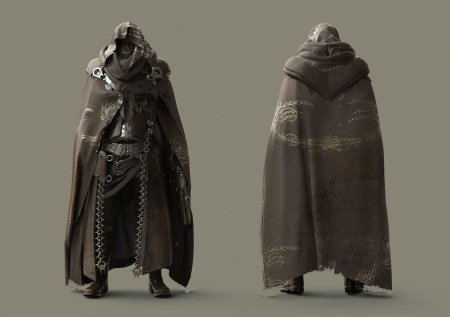 Cyberpunk броня мужская плащ