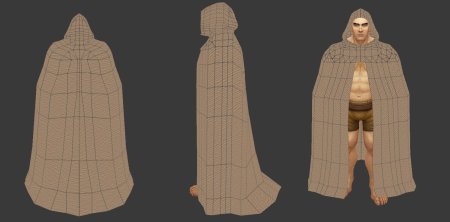 Плащ с капюшоном