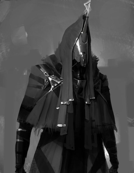 Человек в плаще с капюшоном