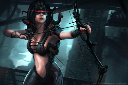 Медуза горгона киберпанк