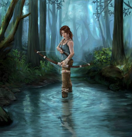 Лара крофт из томб райдер 2013