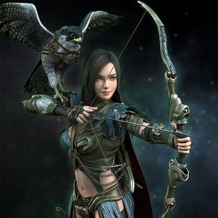 Эльфийка рин лучница