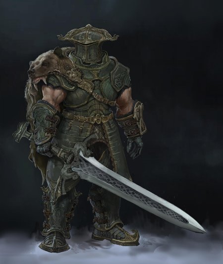 Тяжёлые латные доспехи фэнтези